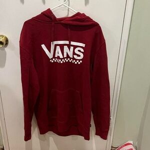 Vans Men's Burgundy Hoodie